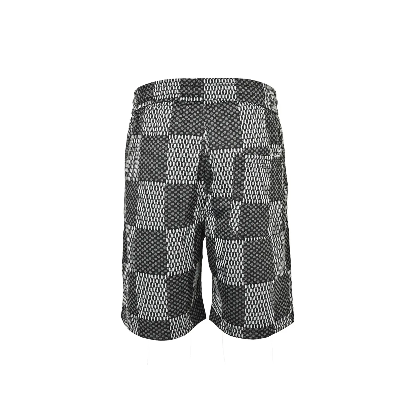 Louis Vuitton/Louis Vuitton rhinestone letter logo checkerboard shorts